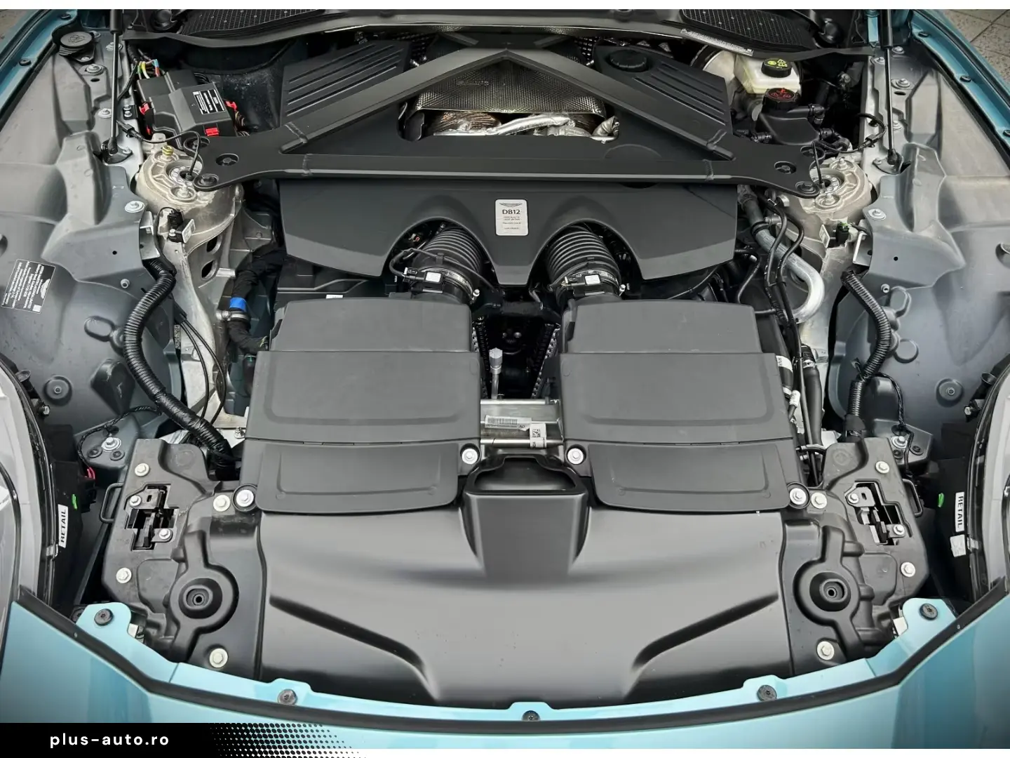 Aston Martin DB12 Volante Carribean Blue Pearl Carbon