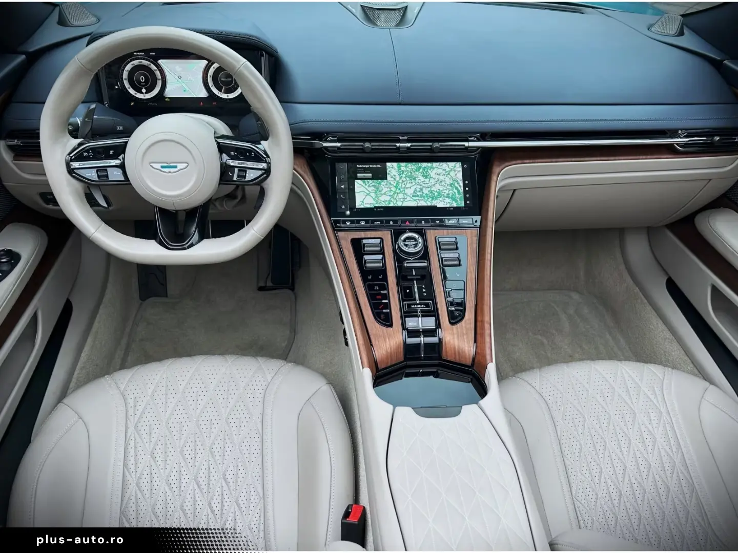 Aston Martin DB12 Volante Carribean Blue Pearl Carbon