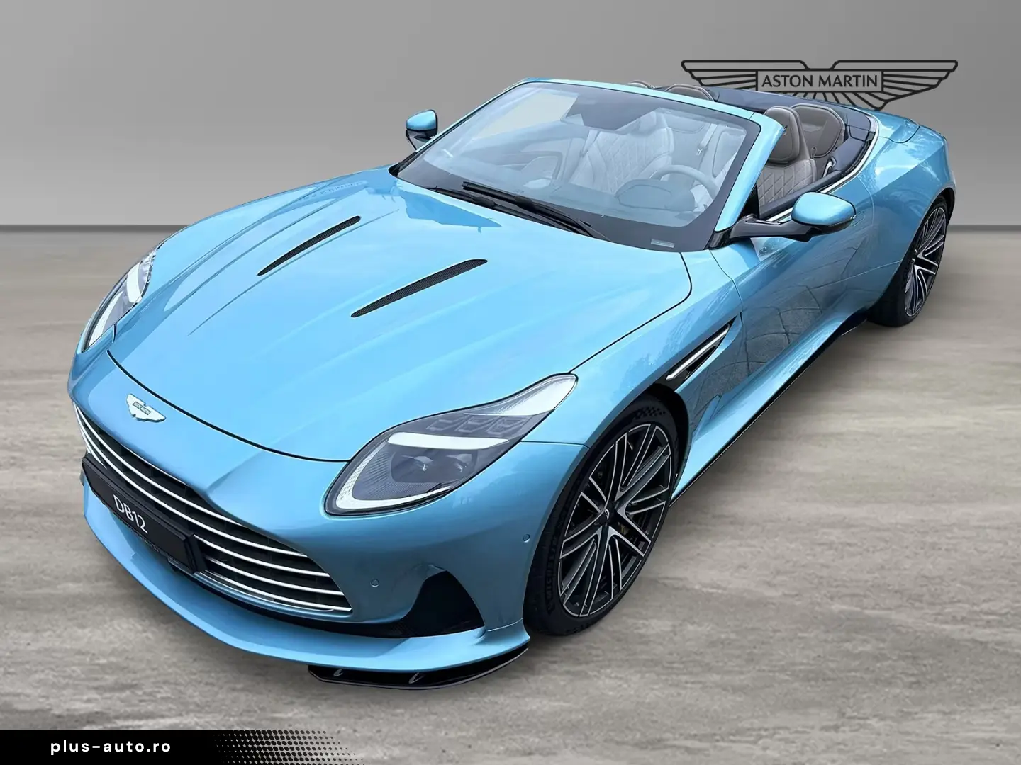 Aston Martin DB12 Volante Carribean Blue Pearl Carbon
