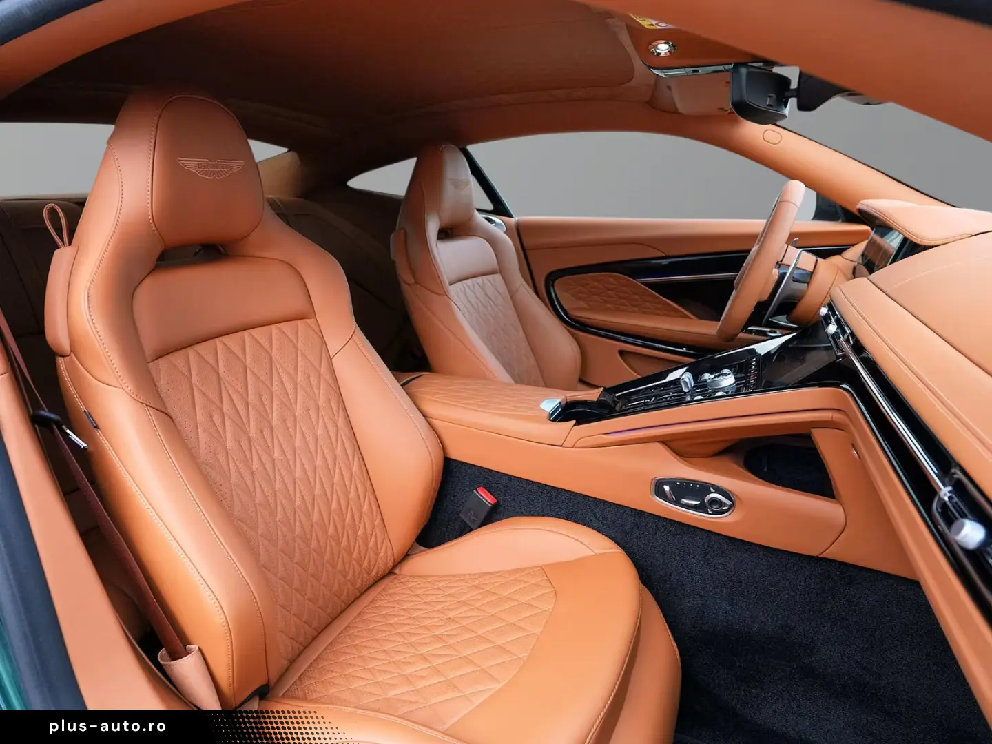 Aston Martin DB12 Malachite Green Oxford Tan
