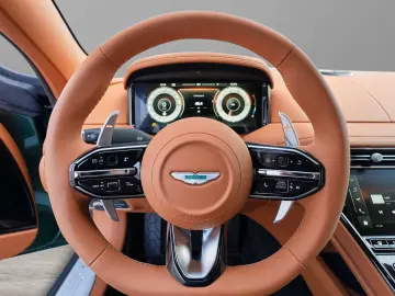 Aston Martin DB12 Malachite Green Oxford Tan