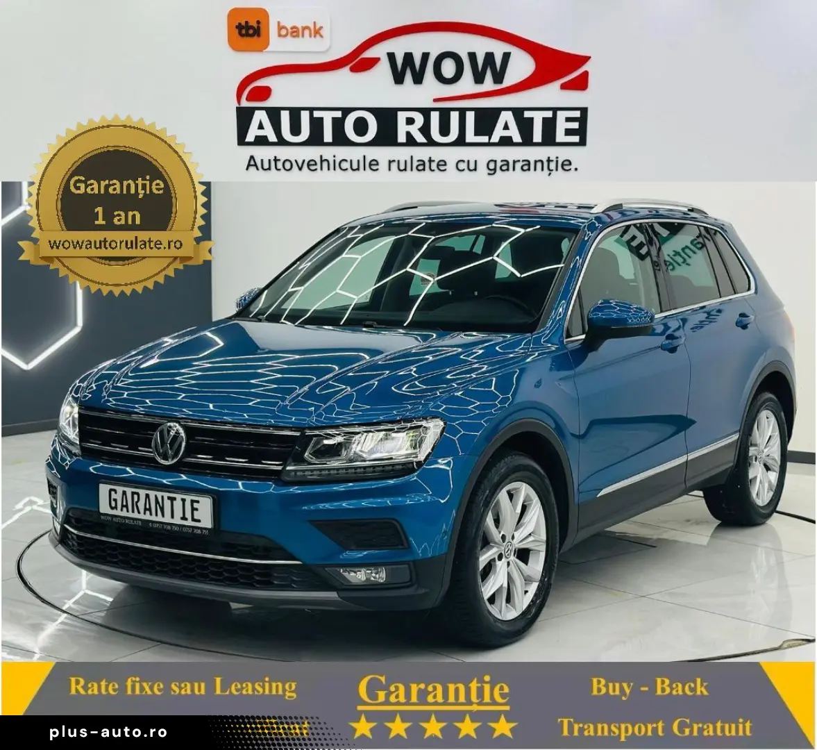 VOLKSWAGEN TIGUAN 2018 2.0i E6 4X4 Garantie 12 Luni Rate Ava