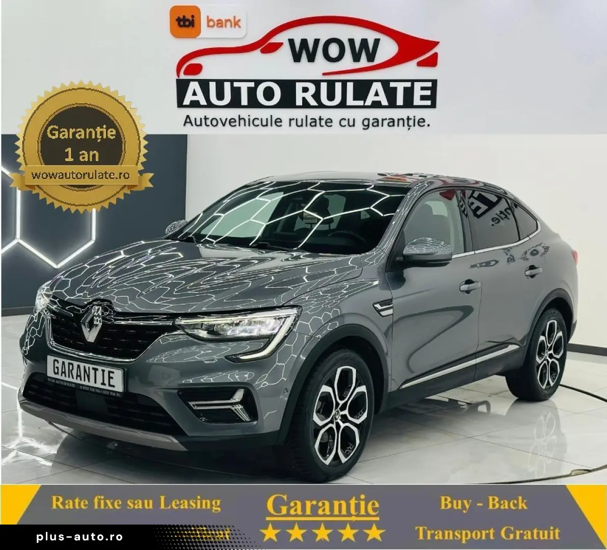 RENAULT Arkana 2022 1.6i E6 Hybrid Garantie 12  Luni Rate Av