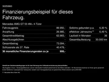 MERCEDES-BENZ GT 53 4M AMG Night Massage Servoschließen SD