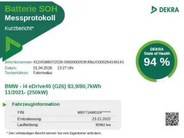 BMW i4 eDrive40 Gran Coupe M Sport Elektro Navi HiFi