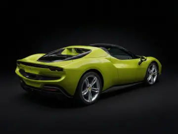 FERRARI 296 GTS  Lift   Full Carbon   Verde Germoglio