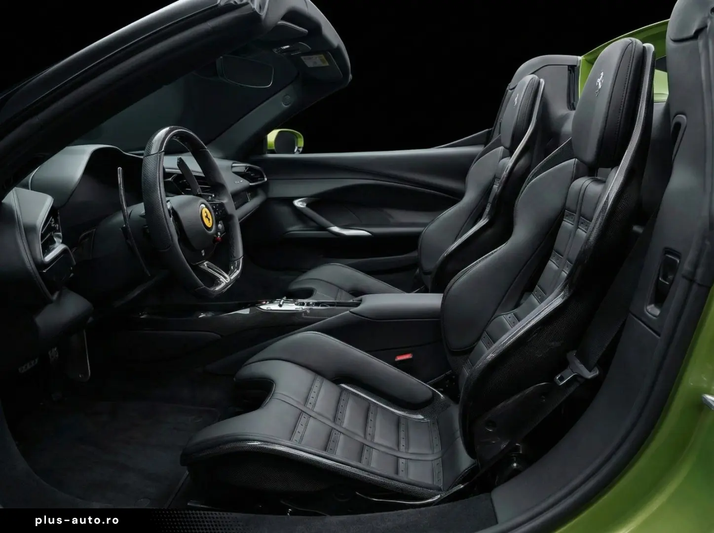 FERRARI 296 GTS  Lift   Full Carbon   Verde Germoglio