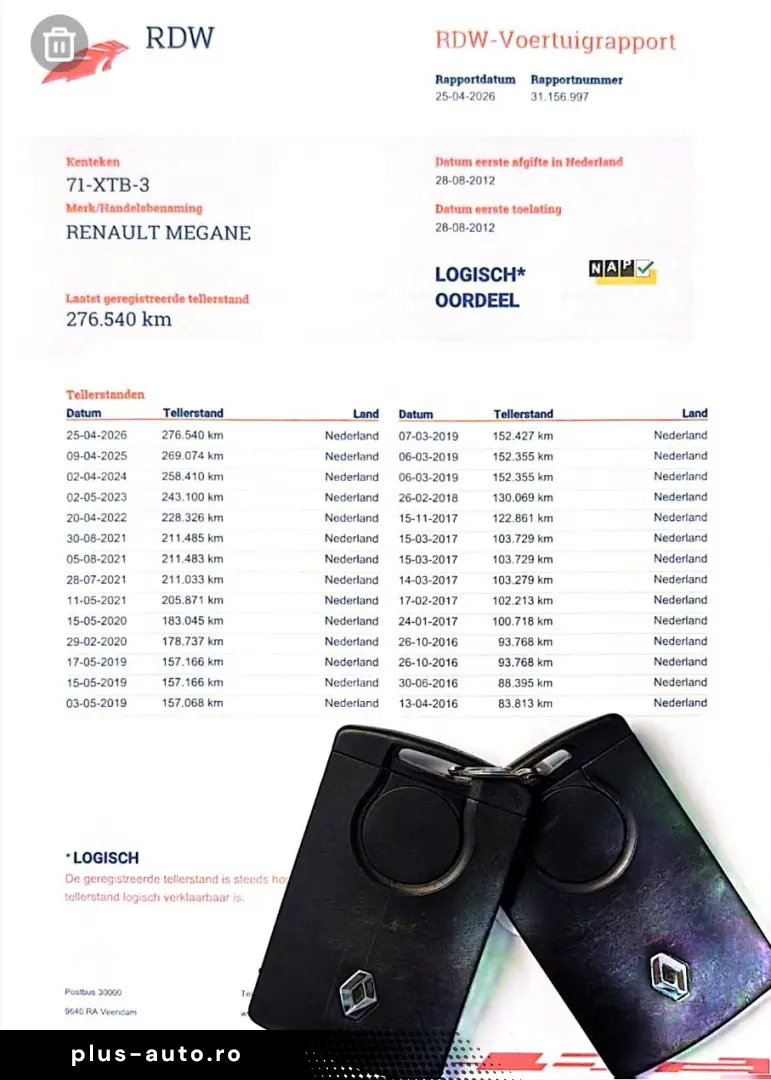 Renault Megane 1.5 dCi 110 CP Euro 5   Garantie   Rate