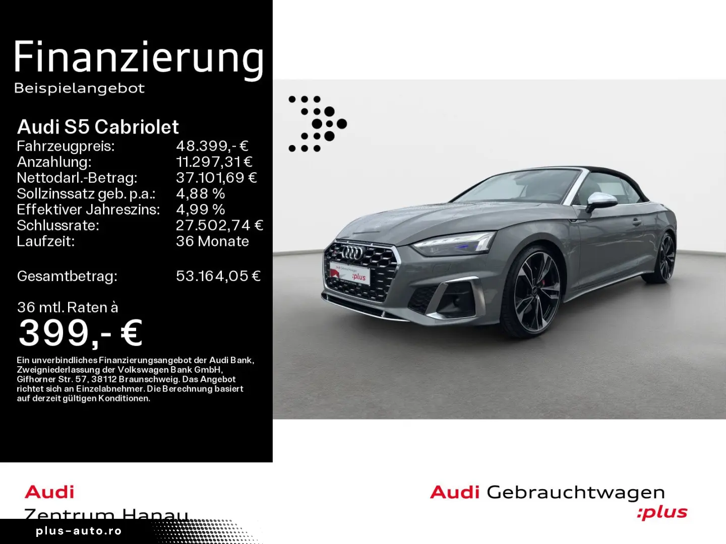 AUDI S5 Cabriolet TFSI QUATTRO MATRIX NAVI AHK 20ZOLL