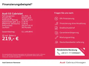 AUDI S5 Cabriolet 3.0 TFSI quattro Matrix Kamera Navi