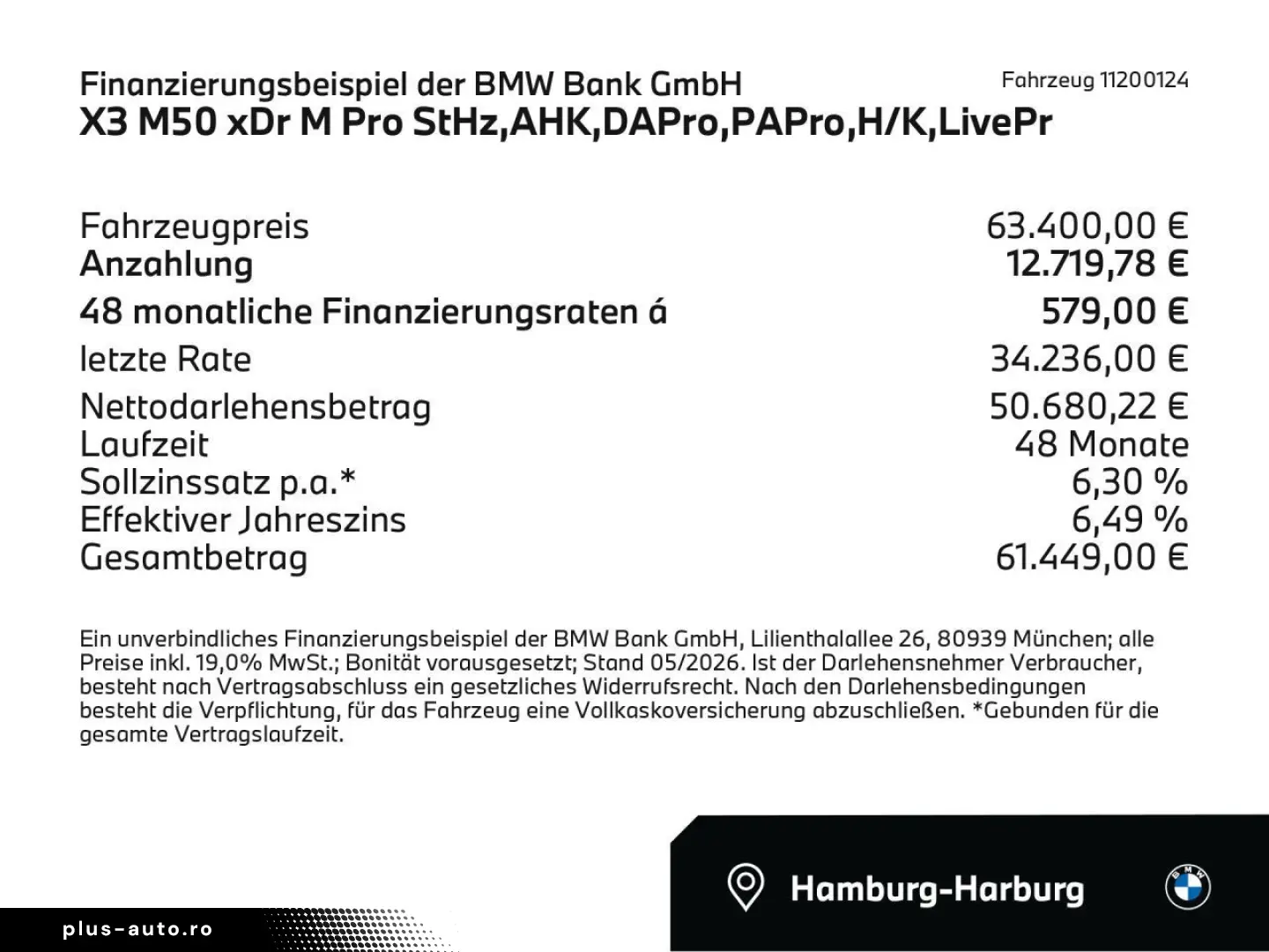 BMW X3 M50 xDr M Pro StHz AHK DAPro PAPro H K LivePr