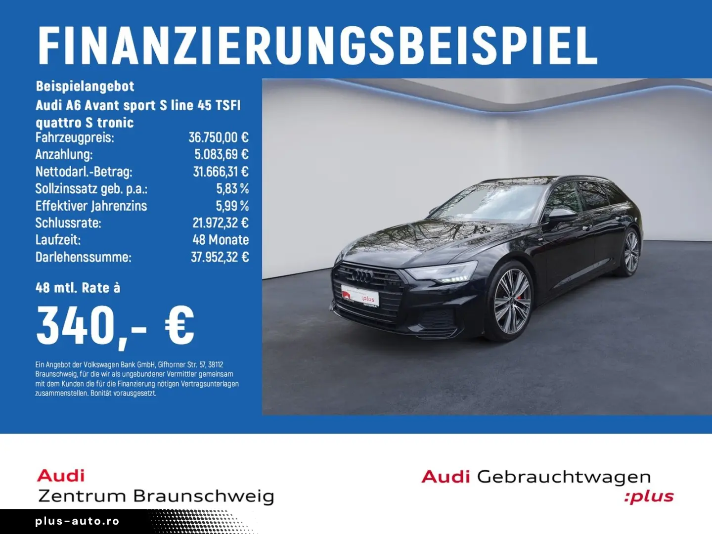 AUDI A6 Avant sport S line 45 TSFI quattro S tronic B