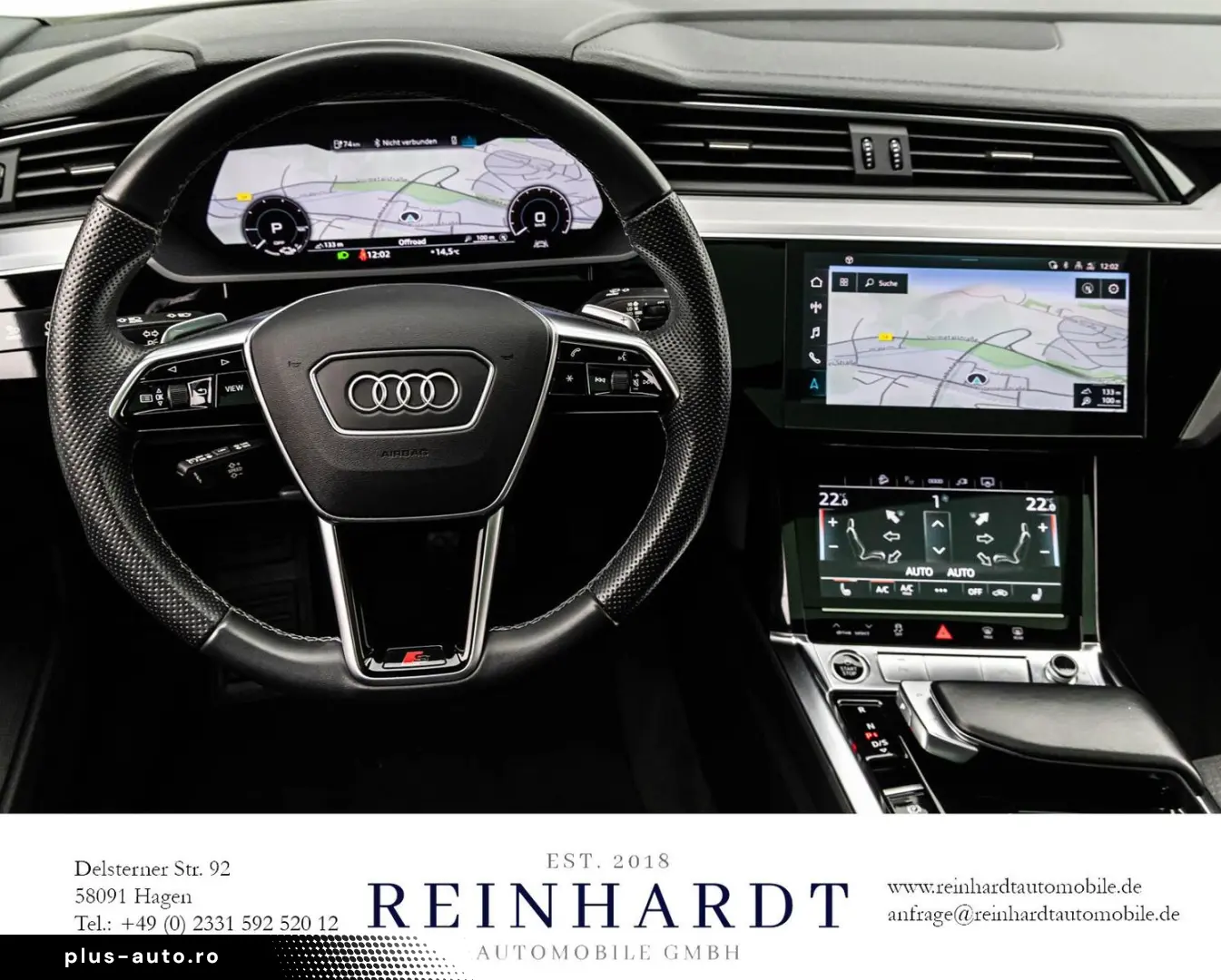 AUDI E-TRON 55 2x S LINE BLACK 21Z. AIR-SUS DAB PANO