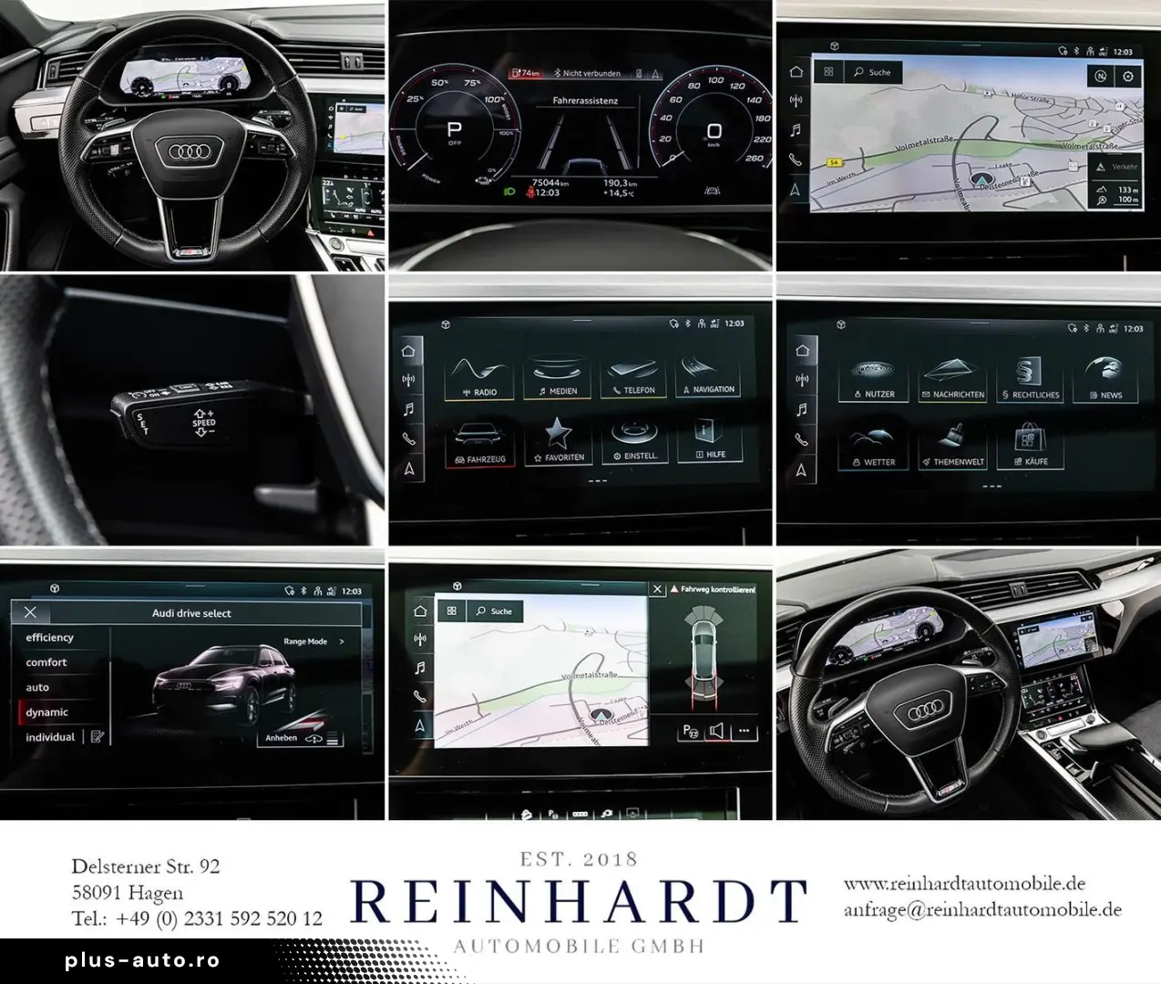 AUDI E-TRON 55 2x S LINE BLACK 21Z. AIR-SUS DAB PANO