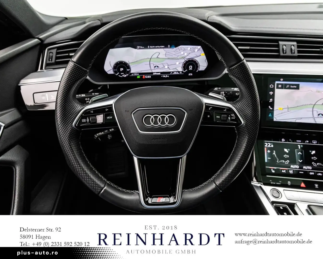 AUDI E-TRON 55 2x S LINE BLACK 21Z. AIR-SUS DAB PANO