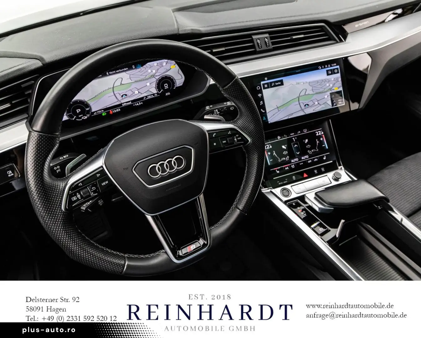 AUDI E-TRON 55 2x S LINE BLACK 21Z. AIR-SUS DAB PANO
