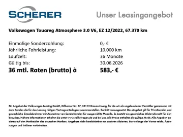 VW Touareg 3.0 V6 TDI 4Mot. Atmosphere  Navi  Sitzh