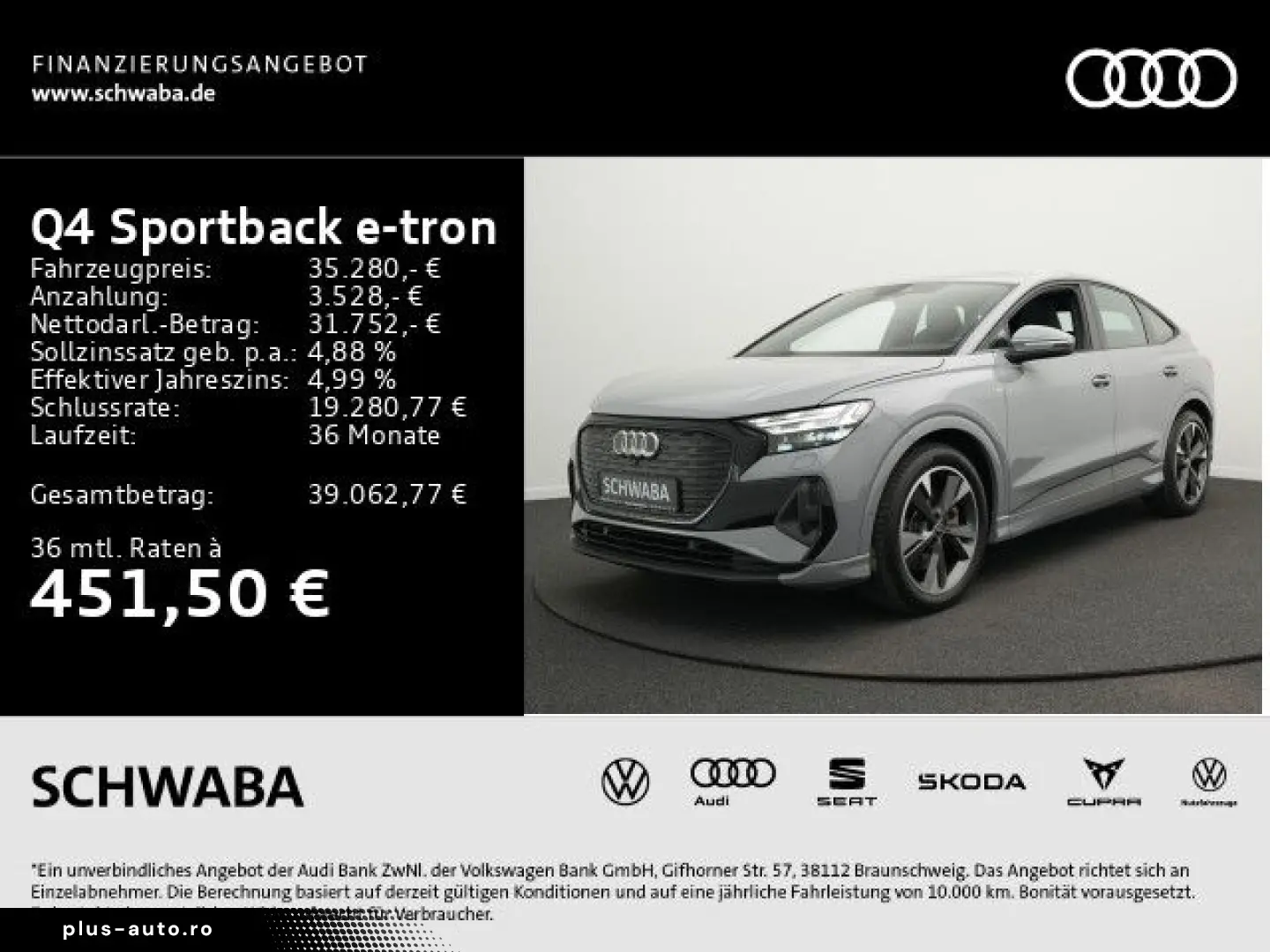 AUDI Q4 Sportback e-tron 50 qu. S line