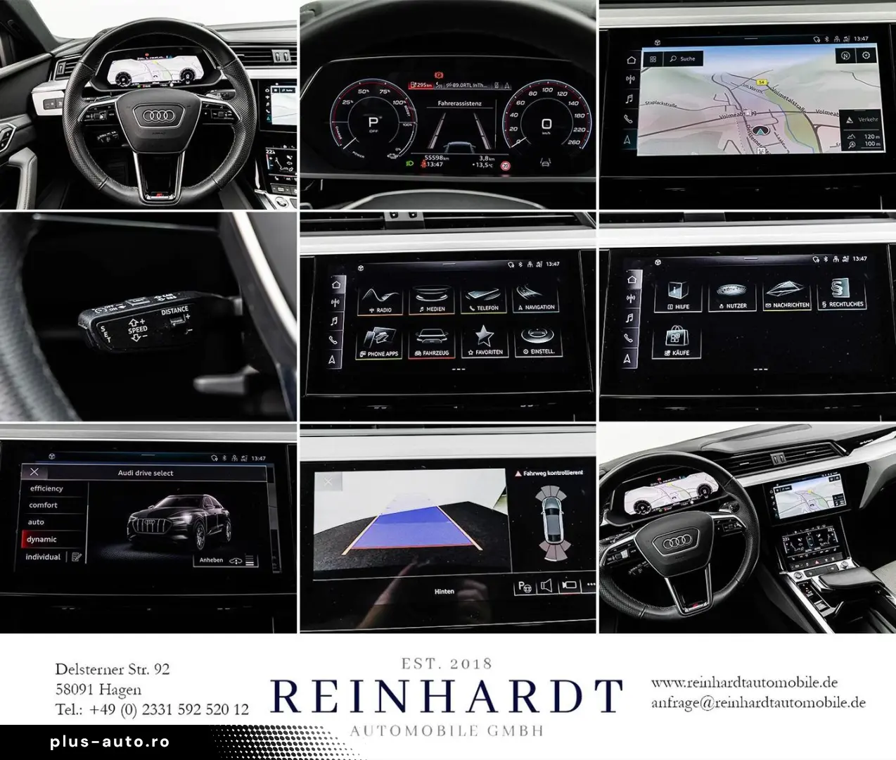 AUDI E-TRON SPORTBACK 55 2x S LINE BLACK ACC PANO KAM