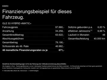 MERCEDES-BENZ GLE 53 AMG HYBRID 4M  Perf.-Abgas Pano…