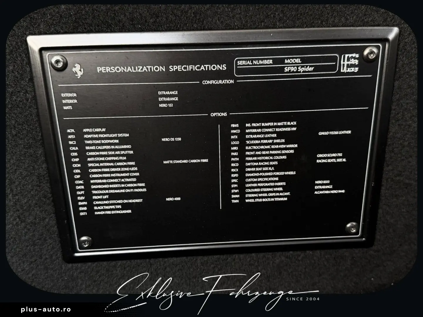 FERRARI SF90 Spider Grigio Scuro Historical