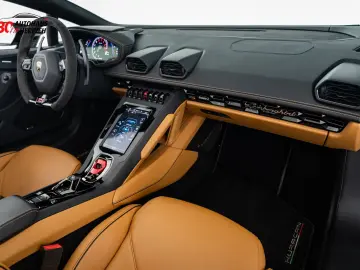 LAMBORGHINI Huracán EVO Spyder Schwarz Beige Lift SENSONUM