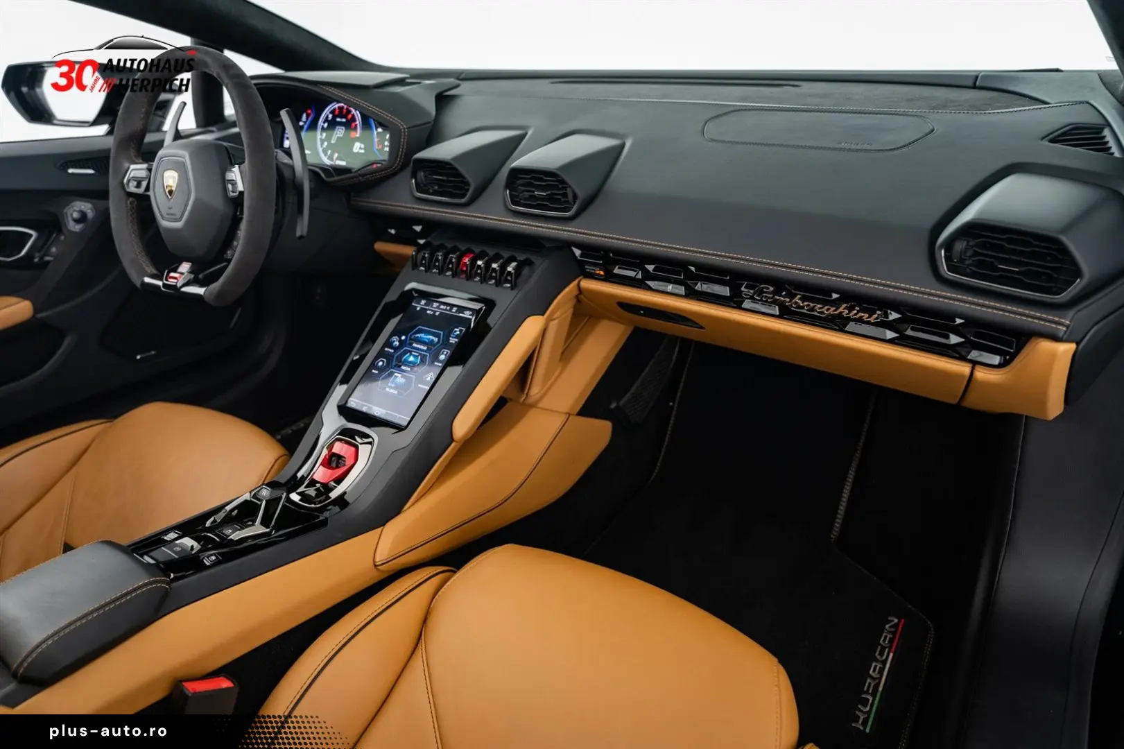 LAMBORGHINI Huracán EVO Spyder Schwarz Beige Lift SENSONUM