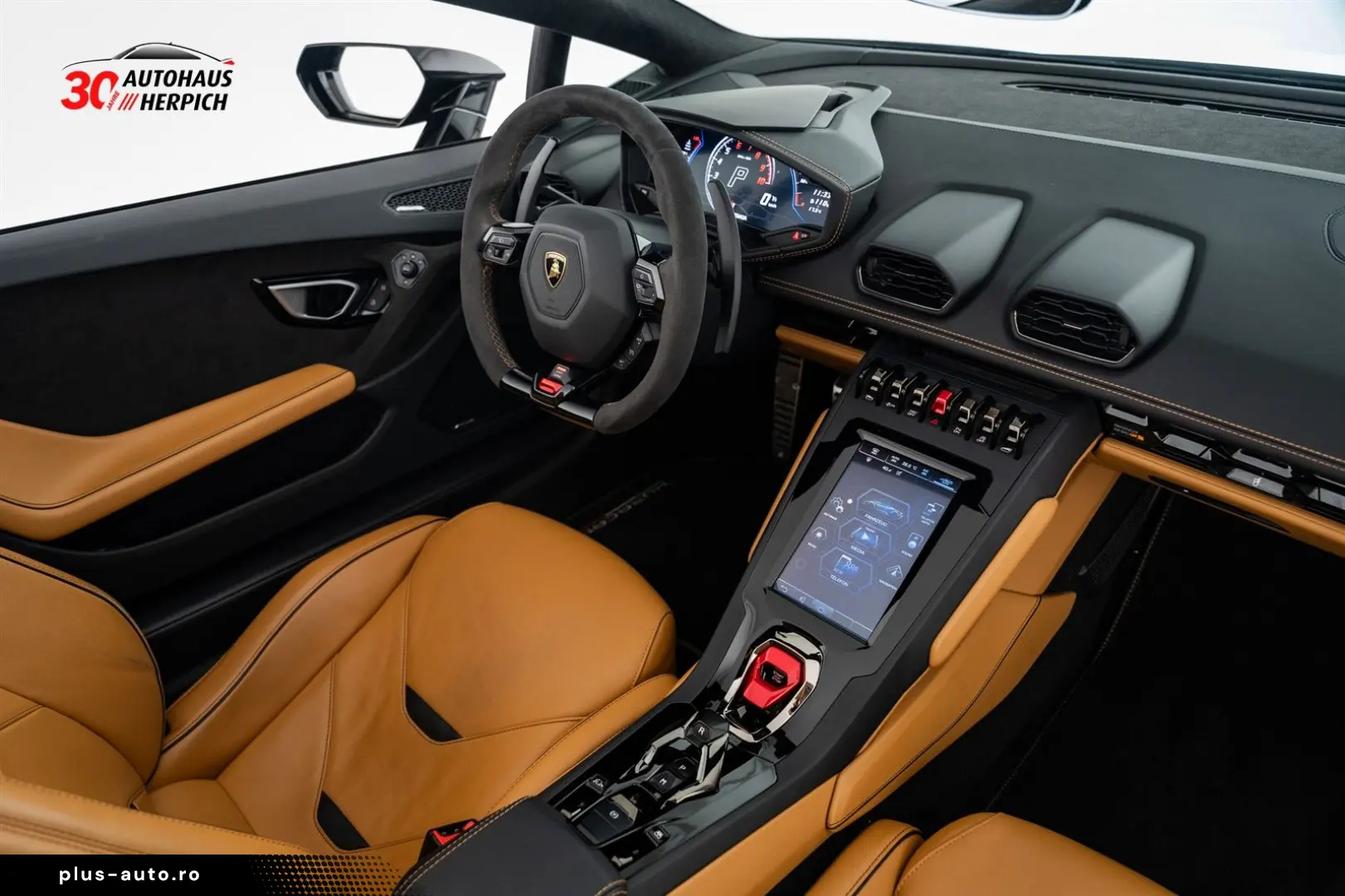 LAMBORGHINI Huracán EVO Spyder Schwarz Beige Lift SENSONUM