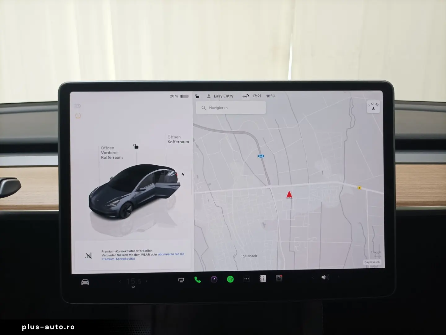 TESLA Model 3 Navi CAM Glasdach ACC