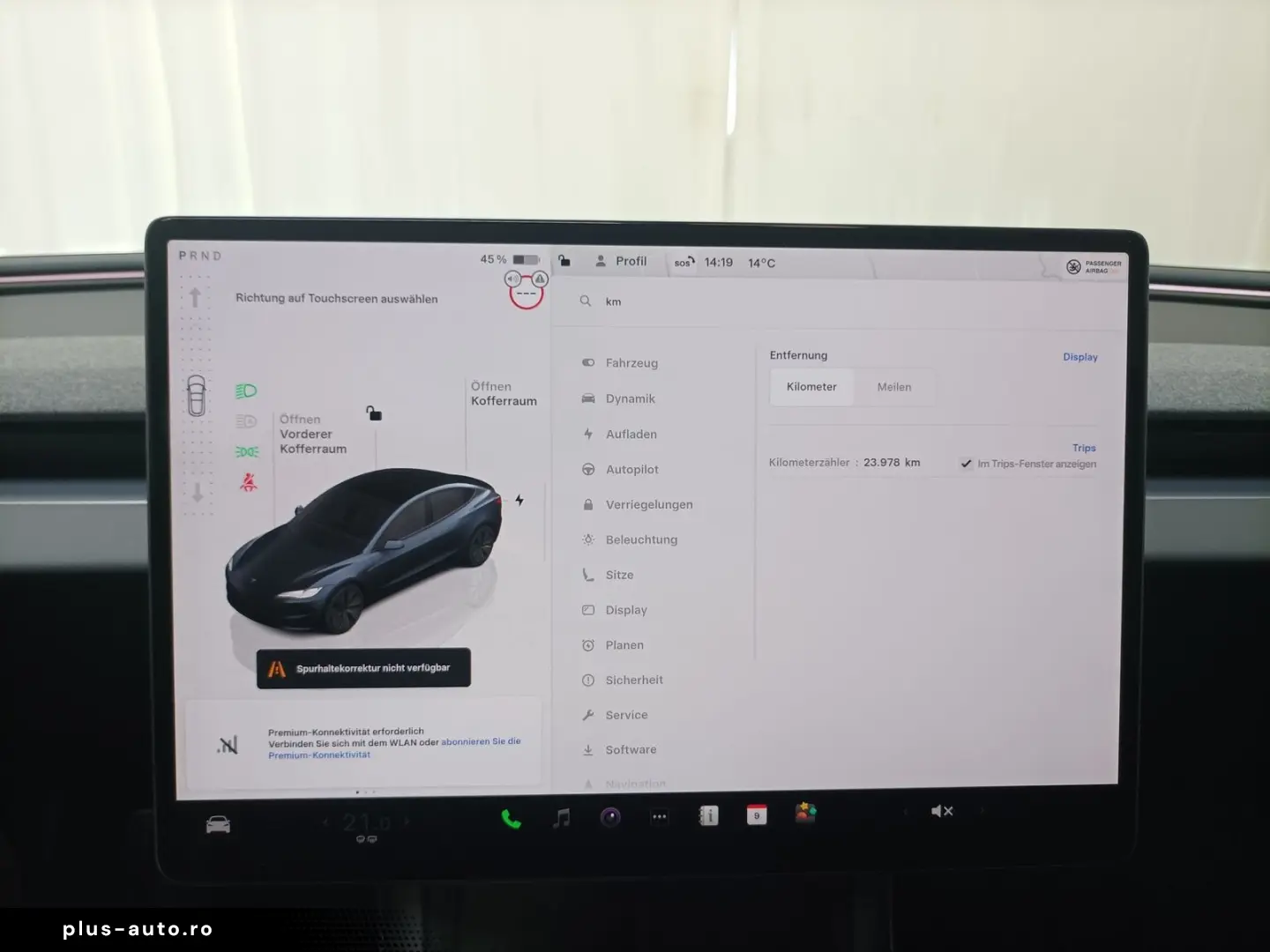 TESLA Model 3 Navi Glasdach CAM WäPu