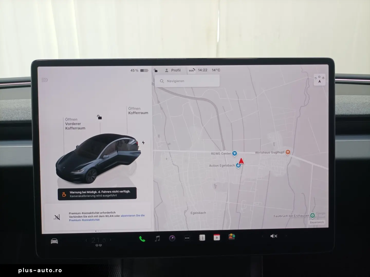 TESLA Model 3 Navi Glasdach CAM WäPu