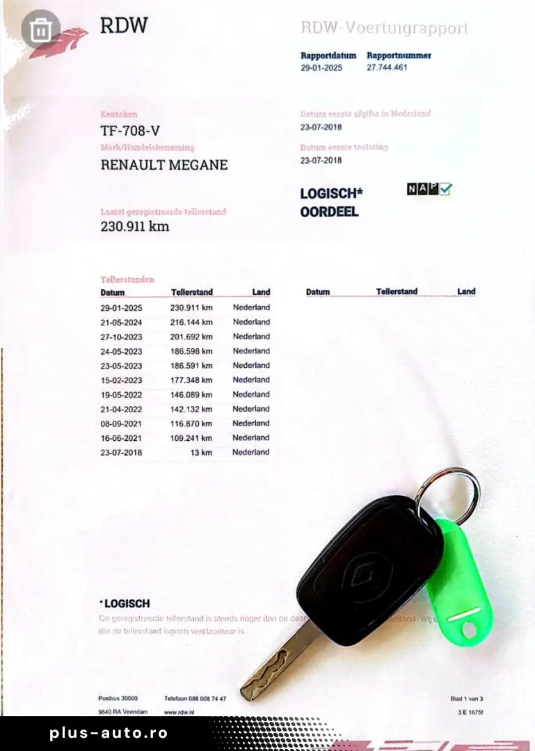 Renault Megane 1.5 dCi 110 CP Euro 6   Garantie   Rate