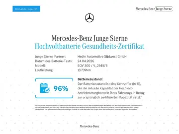 MERCEDES-BENZ EQV 300 Lang PANO BURM DISTR KAM NAVI …