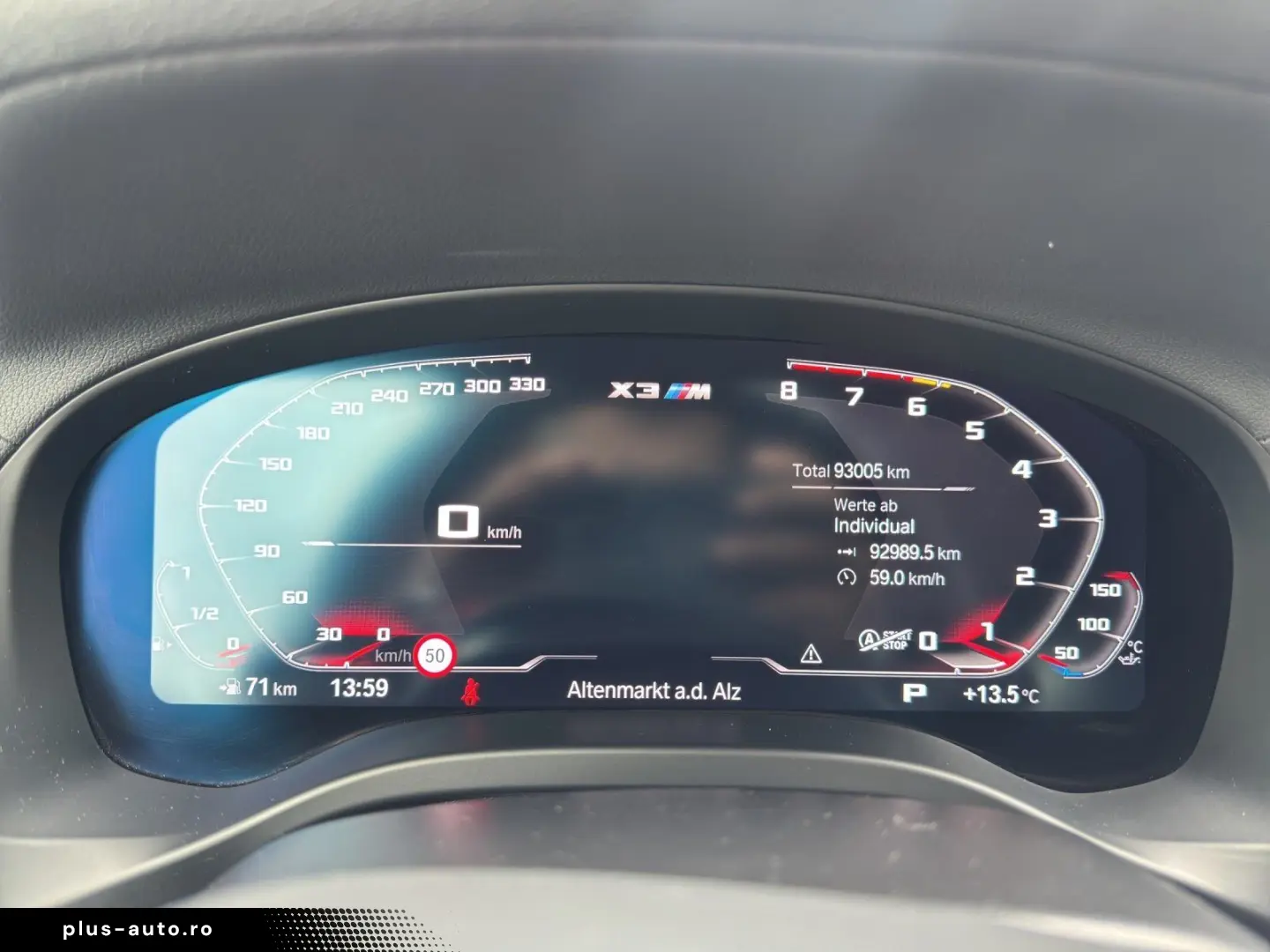 BMW X3 M HUD RFK H&K AHK Driving Assist