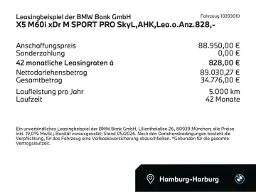 BMW X5 M60i xDr M SPORT PRO SkyL AHK Lea.o.Anz.828 -