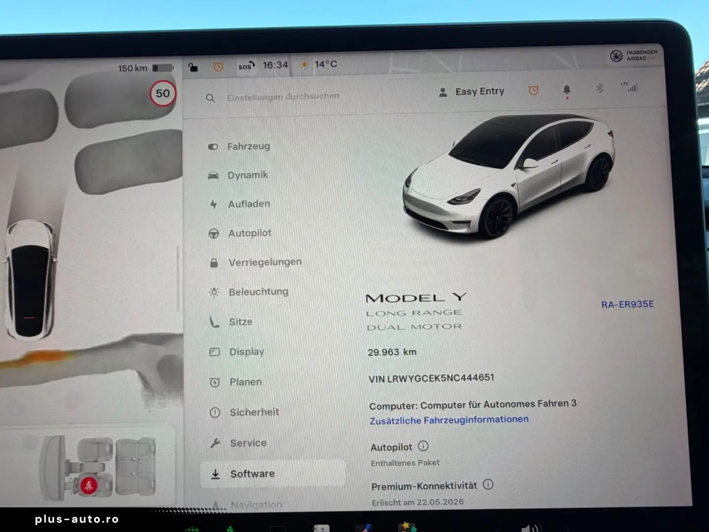 TESLA Model Y Long Range Dual AWD 360Kamera 1xHand Übe