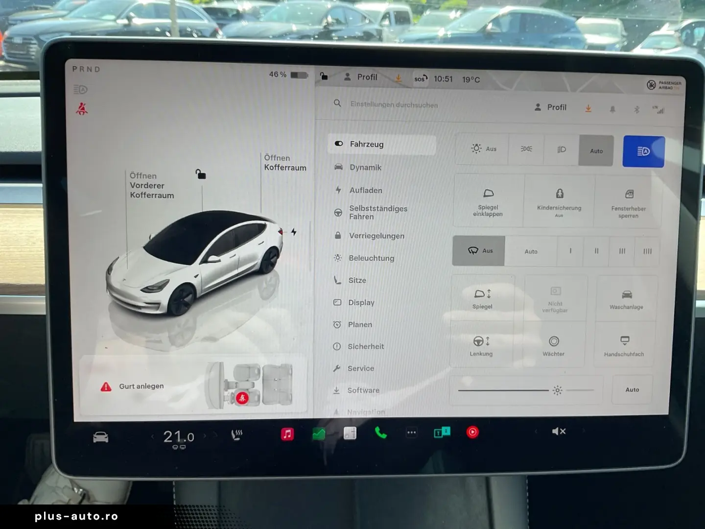 TESLA Model 3 Navi Kamera Panorama Leder