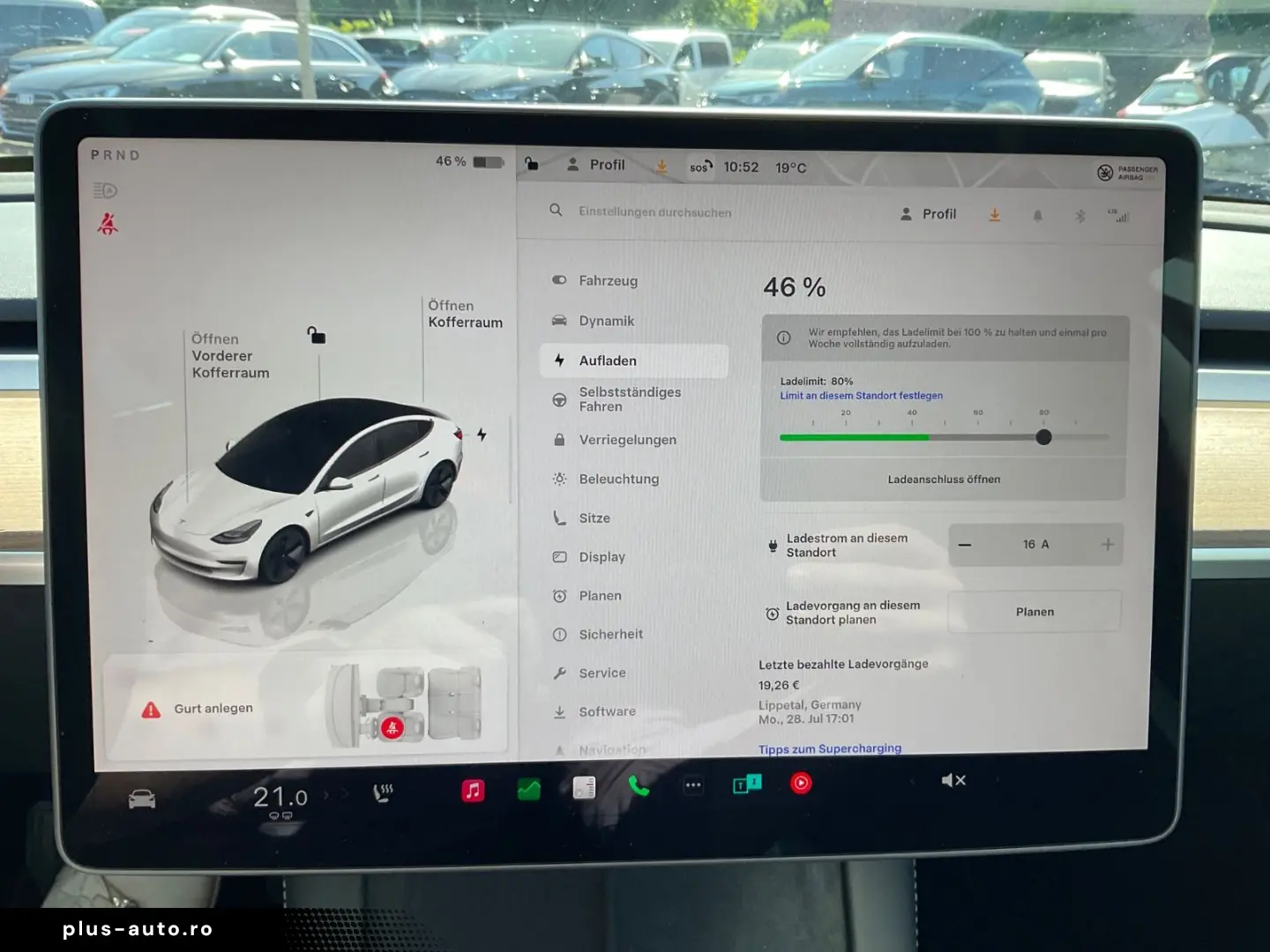 TESLA Model 3 Navi Kamera Panorama Leder