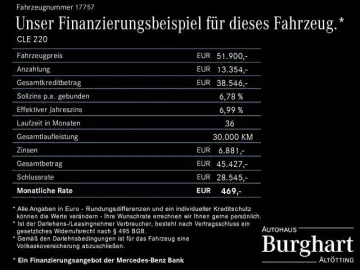 MERCEDES-BENZ CLE 220 d Coupé AMG Line Night Fahrass…