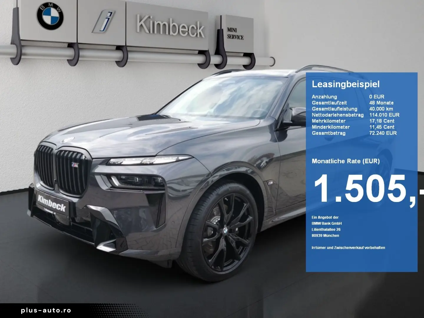 BMW X7 M60i xDrive M SPORT INDIVI GUNMETAL II METALL