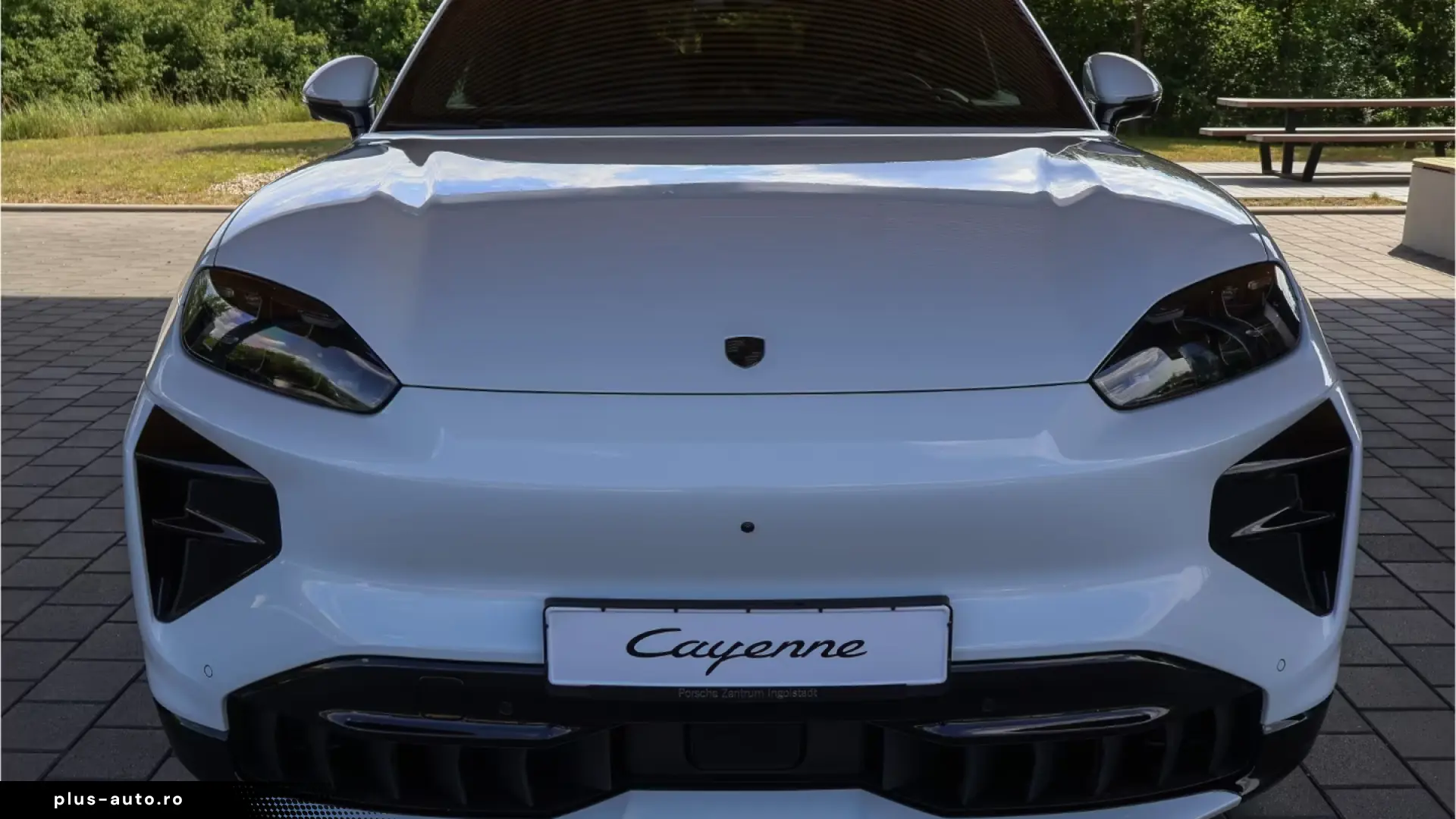 Porsche Cayenne Turbo Electric passenger display Panorama