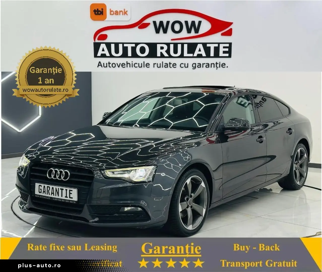 AUDI A5-sportback 2012 2.0D E5 Garantie 12 Luni Rate Avans 0