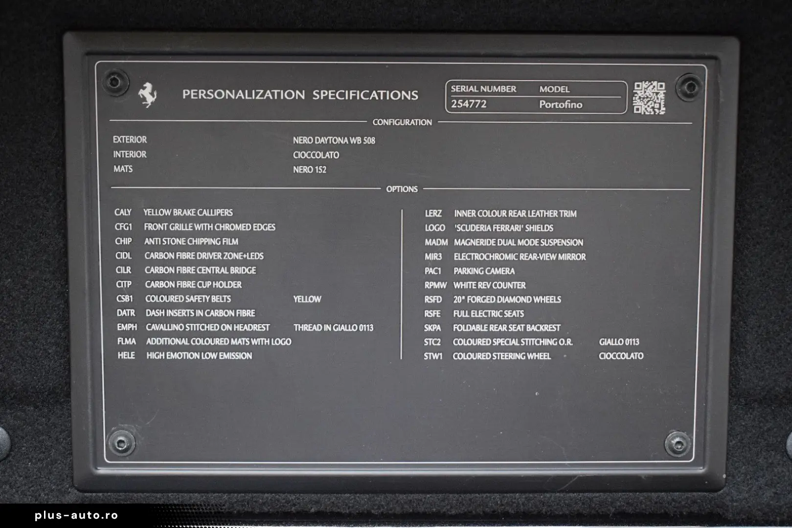 FERRARI Portofino 3.9 T V8 DCT  Carbon LED Lenkrad PPF