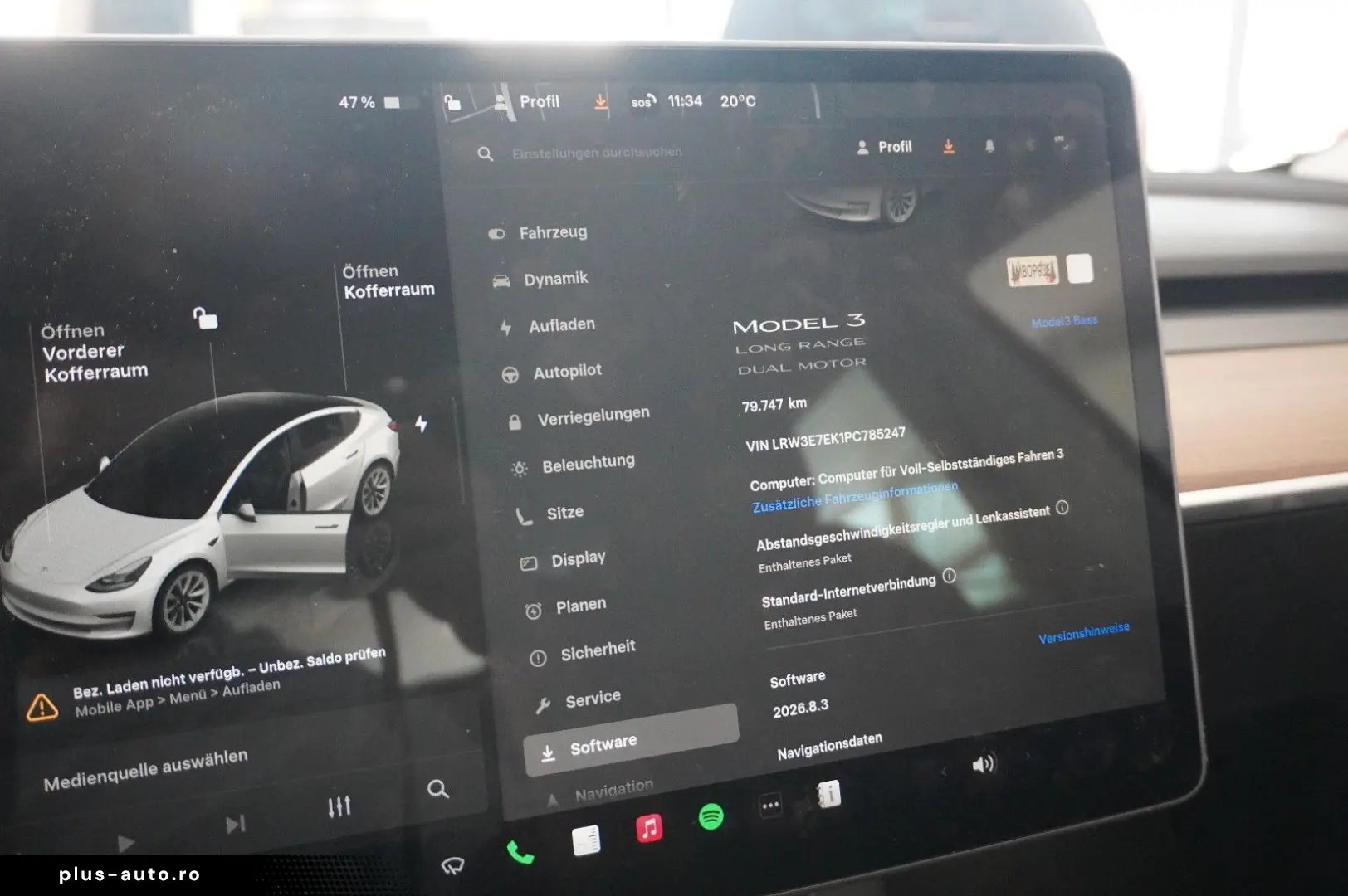 TESLA Model 3 LONGRANGE DUAL-MOTOR NAVI KAMERA DAB AMD