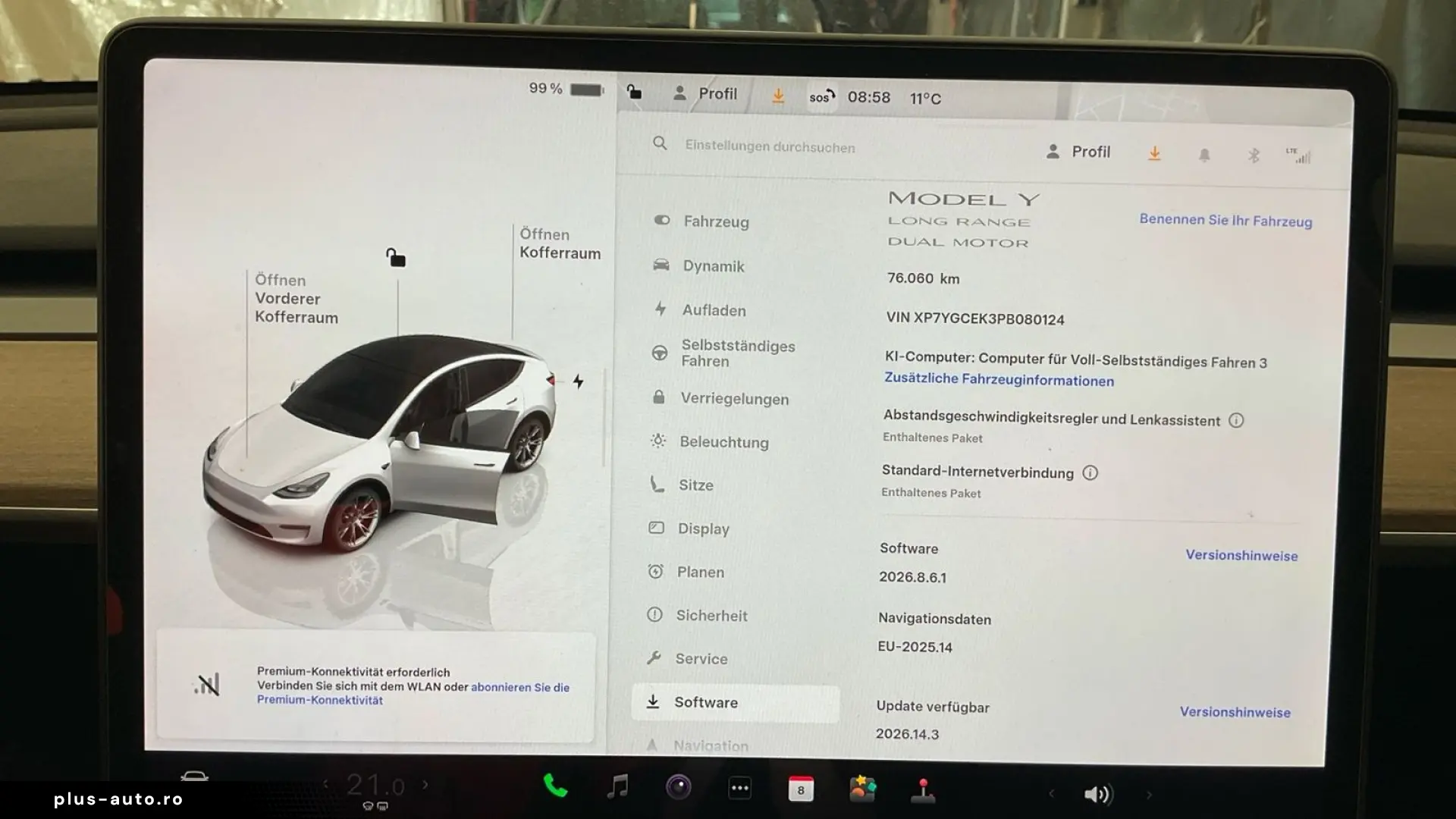 TESLA Model Y Long Range 351pk AWD 92.8% SoH AMD RYZEN