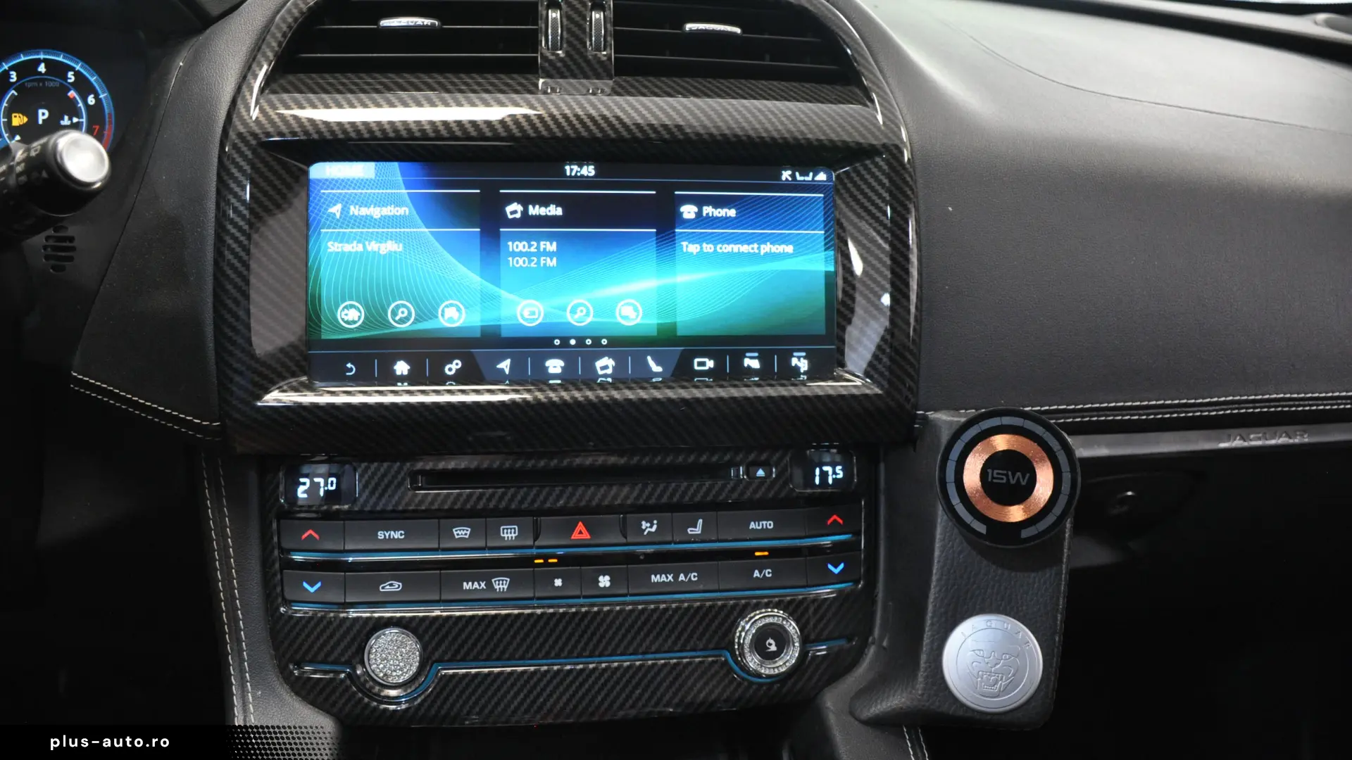 JAGUAR F-PACE 3.0i 380CP Piele Perforata Tabac Alcantara