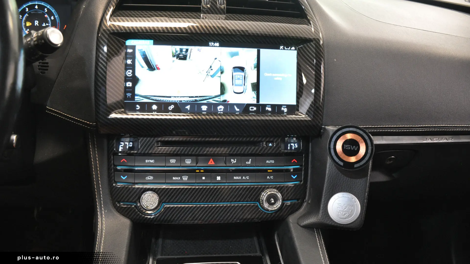 JAGUAR F-PACE 3.0i 380CP Piele Perforata Tabac Alcantara