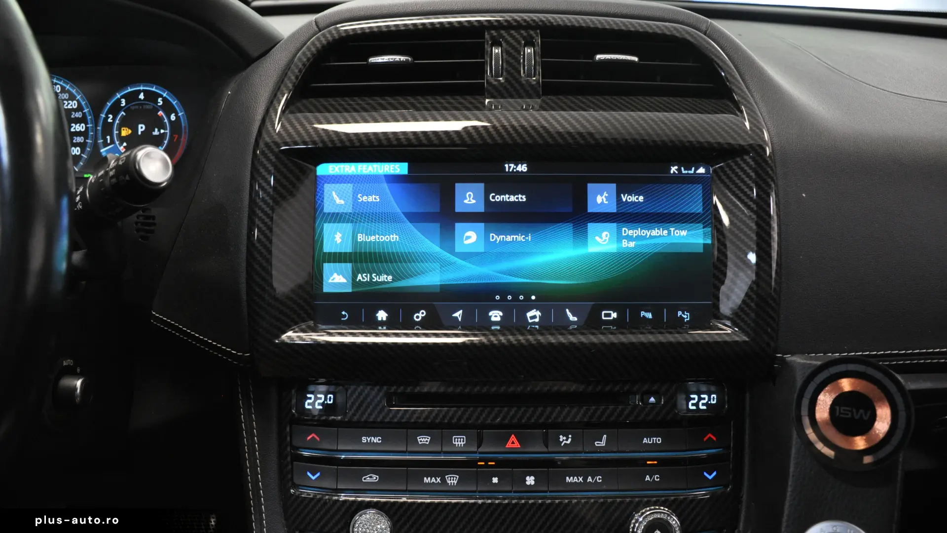 JAGUAR F-PACE 3.0i 380CP Piele Perforata Tabac Alcantara