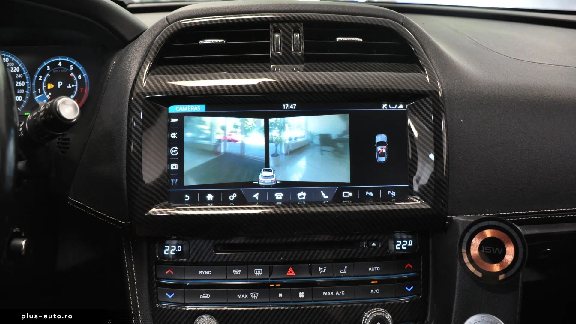 JAGUAR F-PACE 3.0i 380CP Piele Perforata Tabac Alcantara