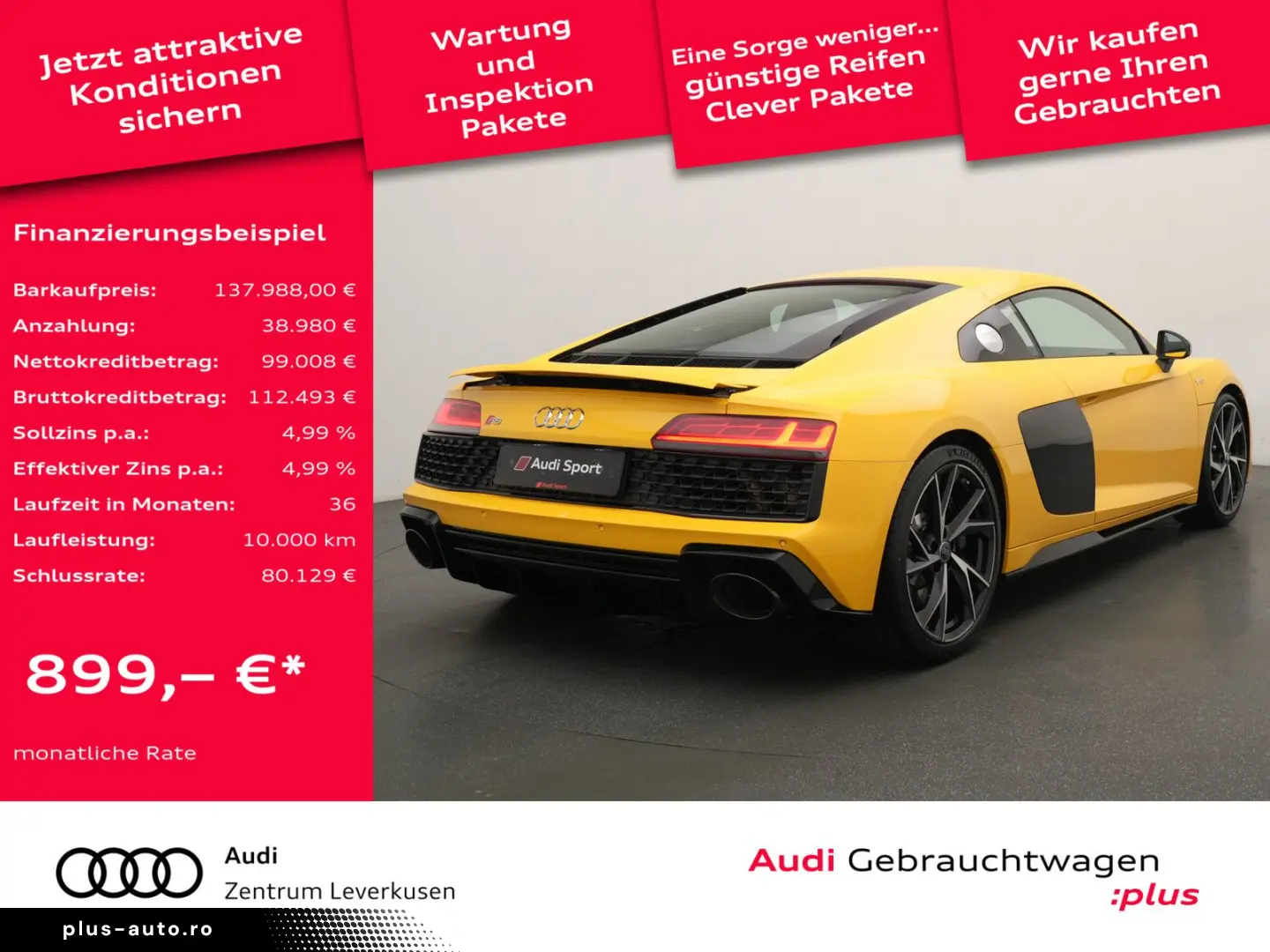 AUDI R8 Coupe performance V10 LEDER MEMORY KAM SHZ